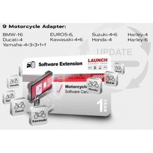 PROGRAMSKA OPREMA ZA MOTOCIKLE - MOTORJE